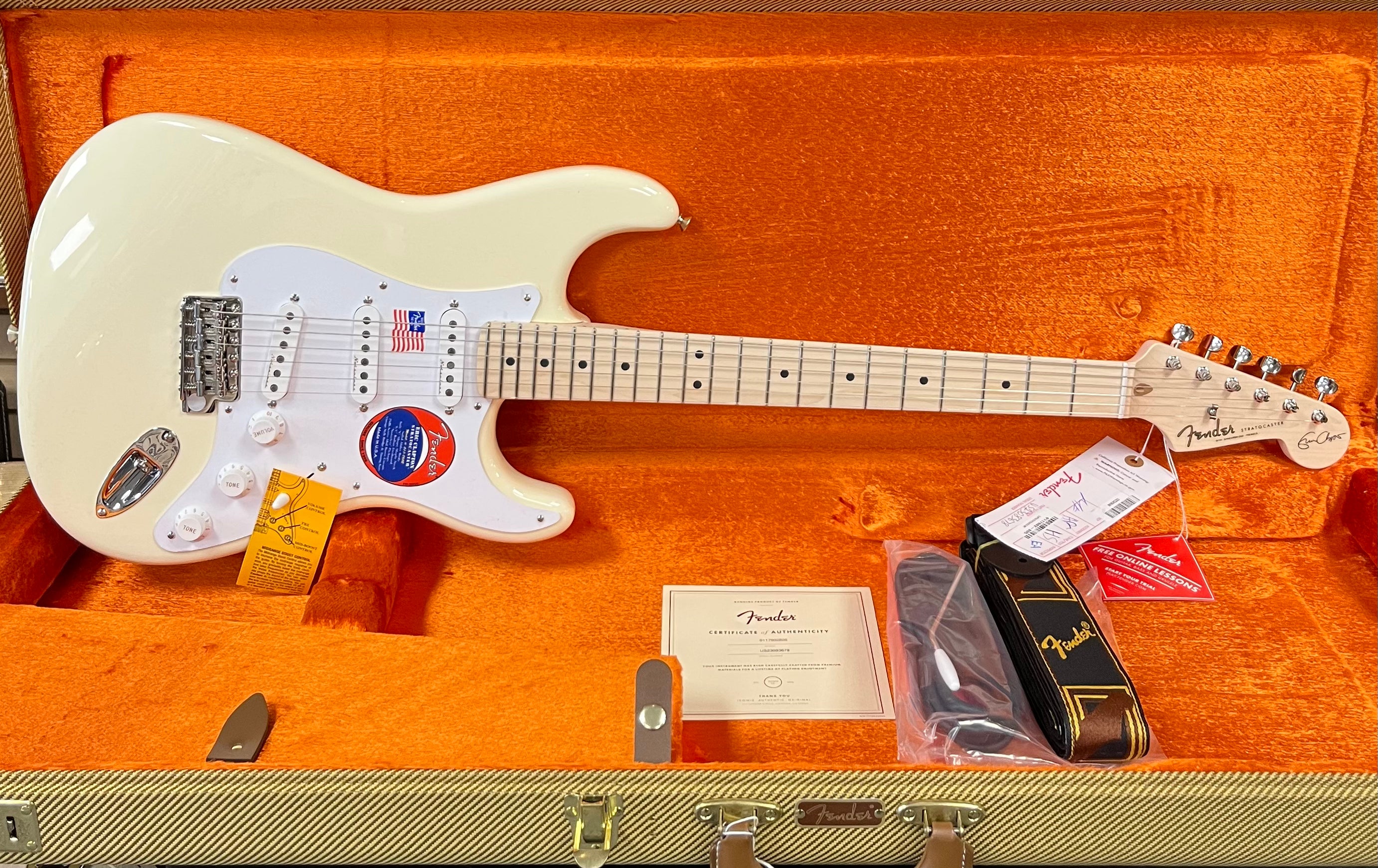 Fender USA Eric Clapton Stratocaster, Maple Fingerboard, Olympic